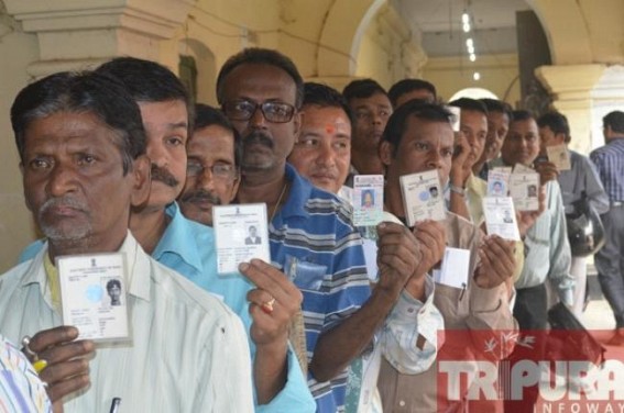 Civic polls: polling for election-staffs, postal ballot begin at Agartala's Umakanta School 